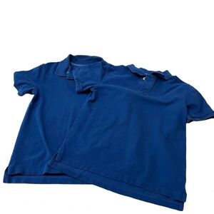 Set of 2 Kids Blue Polo Shirts size Medium 8/10